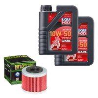 Hiflo ÖLfilter Set Limol 10W-50 Off. Race 2L FüR Aprilia MXV 450 VTC0C Bj.2015