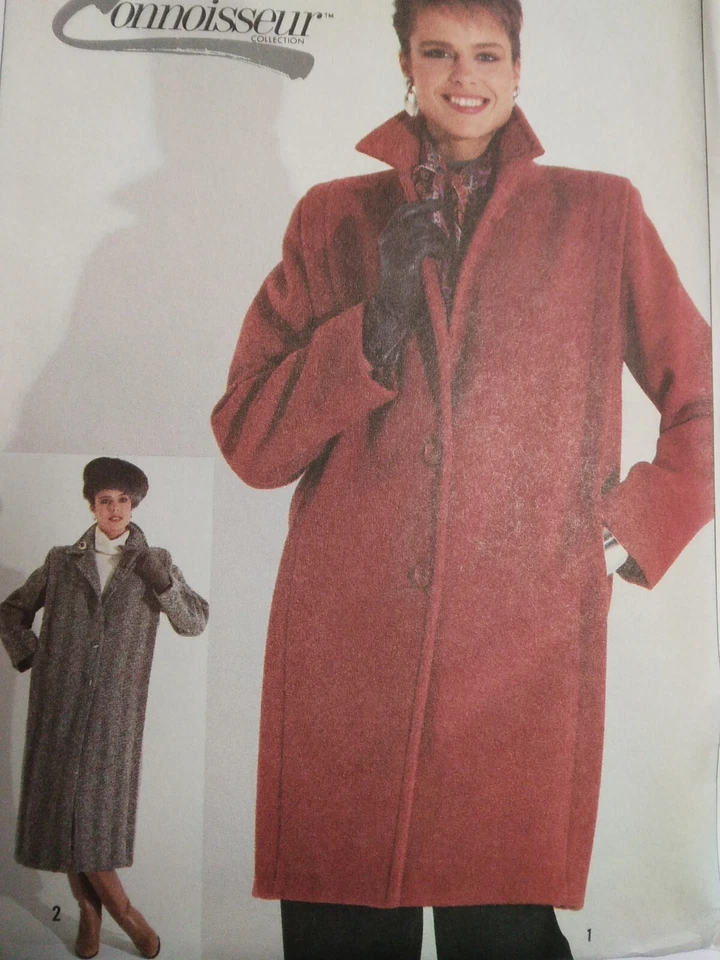 Coat Loose Lined 14 Simplicity 7748 Sewing Pattern UC VTG 80s Connoisseur Long - Image 2 of 4
