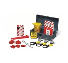 BRADY Portable Lockout Kit 5U714 Filled, 47 Components 3 Padlocks & Toolbox LKX