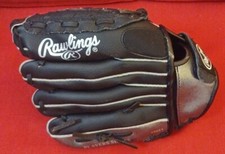 Rawlings 11" Baseball Glove PL129FB Black And Silver Players Series EBBE5