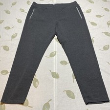 Lands End Mens Large 36-38 Gray Cotton Blend Pull On Sweatpants Drawstring.  U