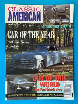 CLASSIC AMERICAN Magazine  Dec 1994 - '50 Chrysler Windsor Convertible - Galaxie