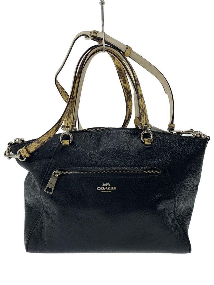 COACH HANDBAG LEATHER BLK F88561