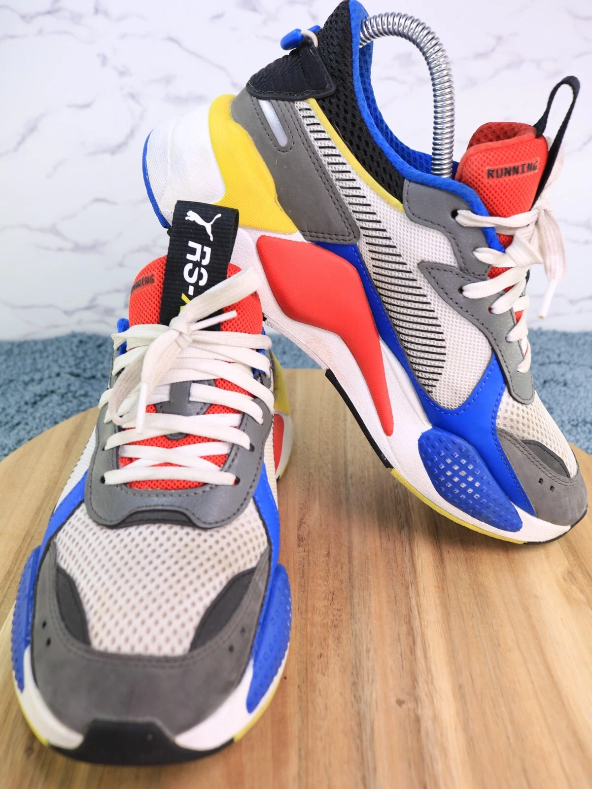 Puma RS-X 36962802 Multicolor Low Top Lace-Up Running Sneaker Shoes Kids Sz 7