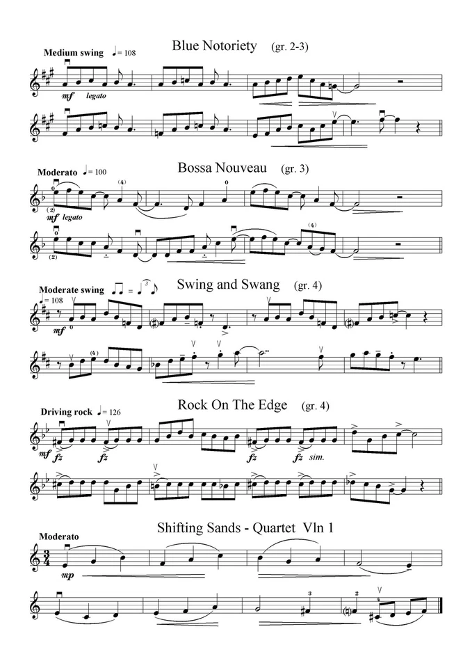 Jazzin' Around for Strings Violin Book CD Sheet Music Kerin Bailey - Image 4 of 4