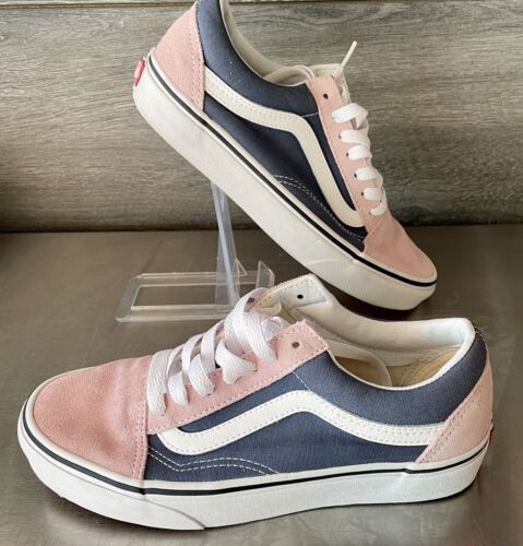 Vans Unisex Shoes Old Skool Chalk Pink/Vintage Indigo US Mens Size 5 Women's 6.5 - 第 1/13 張圖片