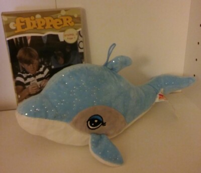 DVD Flipper mit Delfin-Stofftier (ca. 29 cm groß) Kultserie Staffel 2 Folge 7