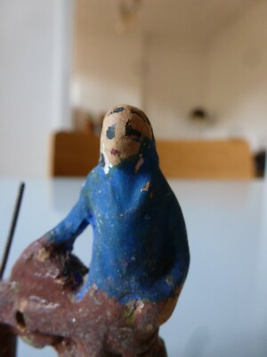 Ancien Santon Provencal Le Rémouleur Échelle 8/9Cm CRÈCHE