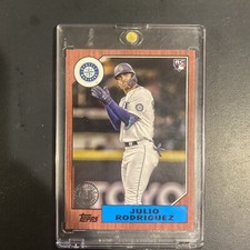 2022 Topps Update  RC Julio Rodriguez 1987 87TBU-44 Red Parallel #01/10🔥