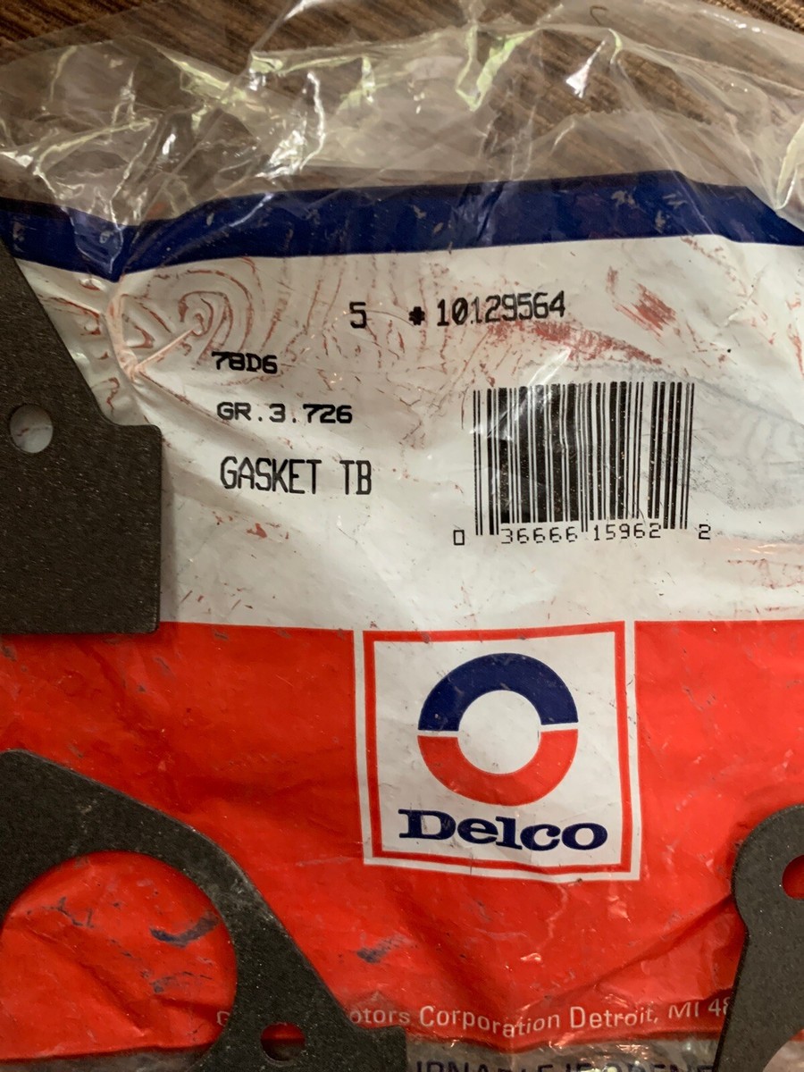 NEW GM Throttle Body Gasket 10129564 AC delco 40-693 GM NOS OEM x4 