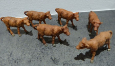 Elastolin Kälber, Kunststoff, passend zu Britains, Timpo