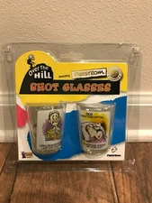 NEW Finkstrom Over the Hill Birthday Shot Glasses 2005 The Golden Years
