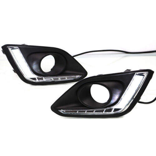 LED Daytime Running Lights DRL Pure White Lamp Fit Suzuki Swift 2014-2016 Car - Picture 9 of 10