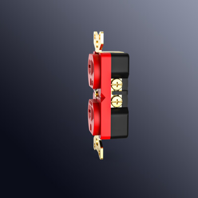 Viborg VM02G 100% Pure Red Copper Gold Plated US Receptacle HIFI AC Power Socket