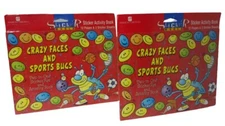 lot of 2 packages American Greetings Sticker World Activity Books Sports Bugs