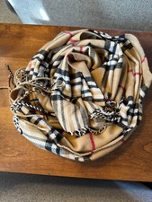 Lot of 2 Tartan Plaid Soft Scarves, Acrylic, Cotton Blend, Great for All Seasons