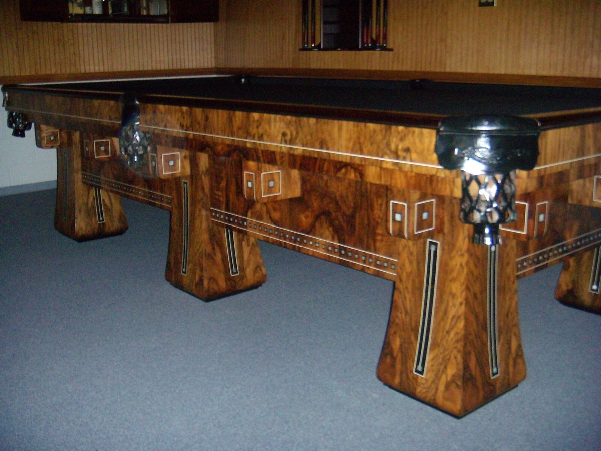 Brunswick-Balke-Collender Pool Table 1920's Kling 5x10 Restored