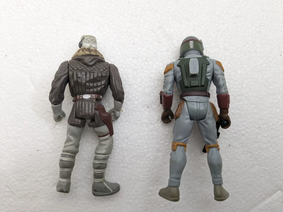 LOT 2 FIGURINES STAR WARS VINTAGE Kenner 1996 Han Solo - Boba Fet - Photo 2/3