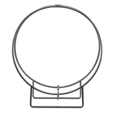 UniFlame Firewood Log Hoop Rack, 24'' Diameter, Black Steel Finish