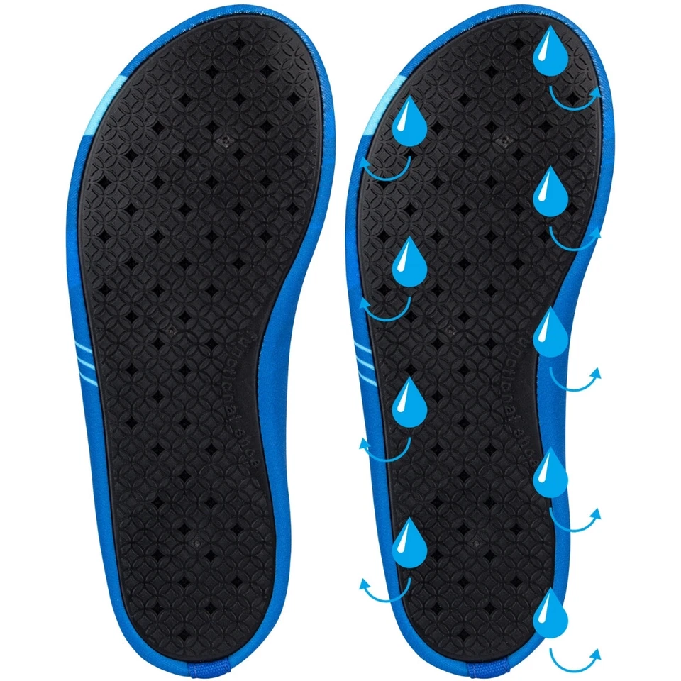 Kinder Wasserschuhe blau rutschfeste Badeschuhe Strandschuhe Schwimmschuhe (000) - Bild 2 von 3