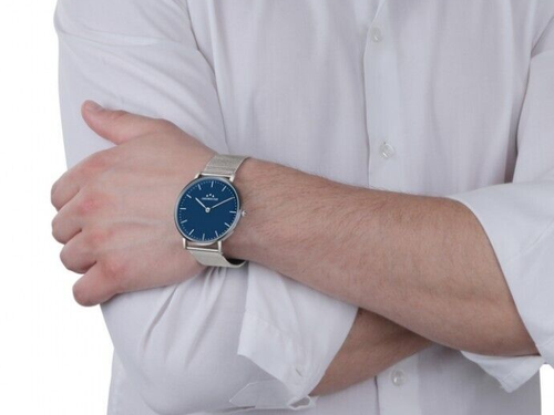 OROLOGIO UOMO CHRONOSTAR MODELLO PREPPY GENT, CASSA 42mm, BRACCIALE ACCIAIO MESH - Foto 5 di 5