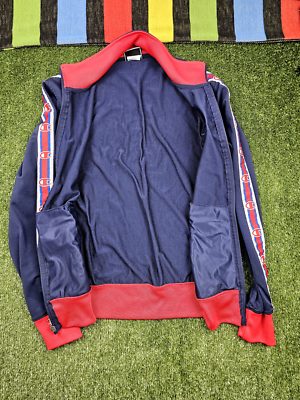 Champion men vtg track jacket full zip embroidered c logo