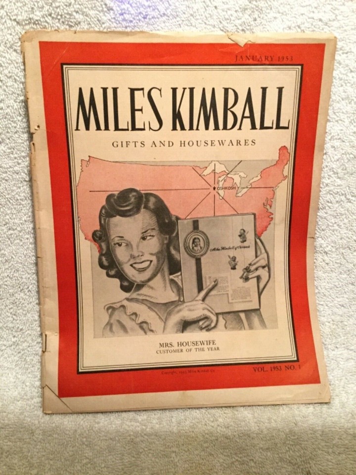 1953 Miles Kimball Co. Catalog of Gifts &amp; Housewares Oshkosh WI Mrs.  Housewife | eBay