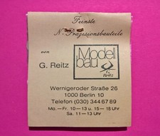 Feinste N-Pr&auml;zisionsbauteile von G.Reitz Modellbau 5035 in Folie UNBENUTZT