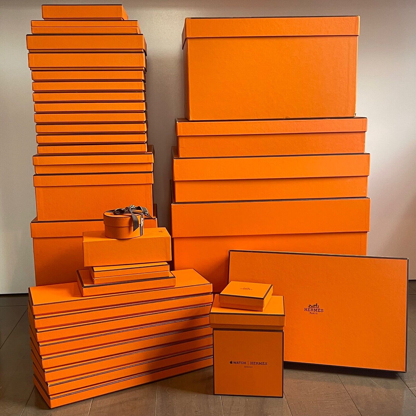 Authentic Louis Vuitton Orange Gift Box 11 by 7.25 by 3.25