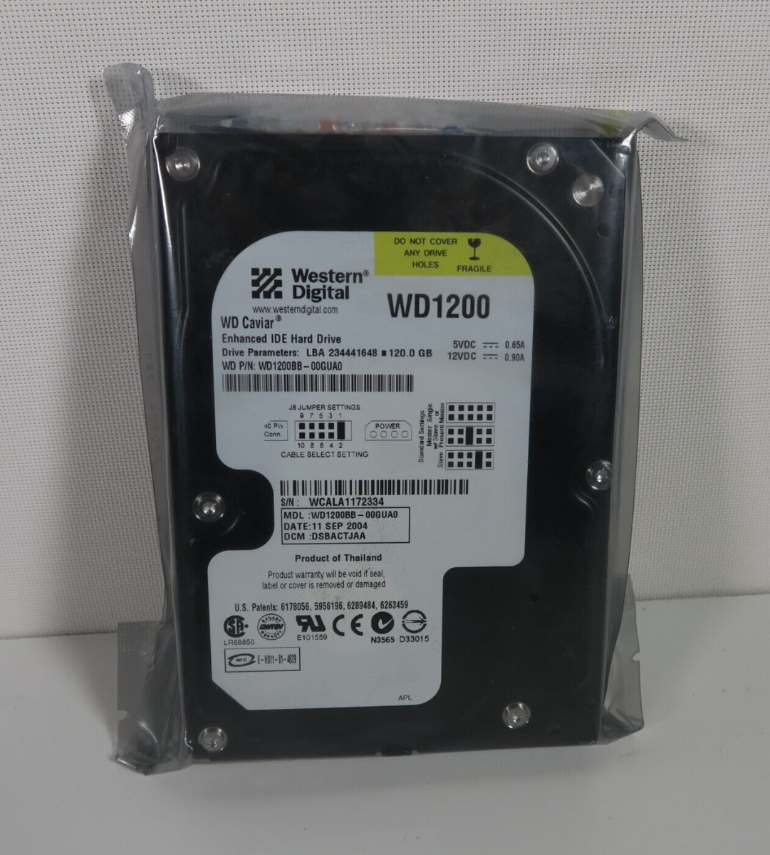 Western Digital WD2500 JD-00hBBO, DCM DSBACTJAH, 250 GB SATA 3.5