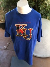 Kansas Jayhawks.KU Men's Embroidered T-shirt size XL Made in USA.