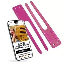 TOFL Baseball Glove Thumb and Pinky Replacement Leather Loops | Durable Laces...