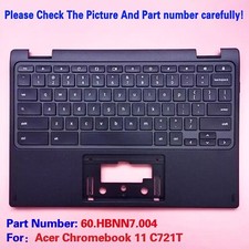 New For Acer Chromebook 11 C721T Palmrest Upper Case US Keyboard 60.HBNN7.004