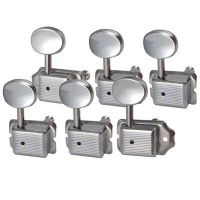 6R Vintage String Stimmwirbel Tuner Runde Tasten Locking Key für ST SQ E