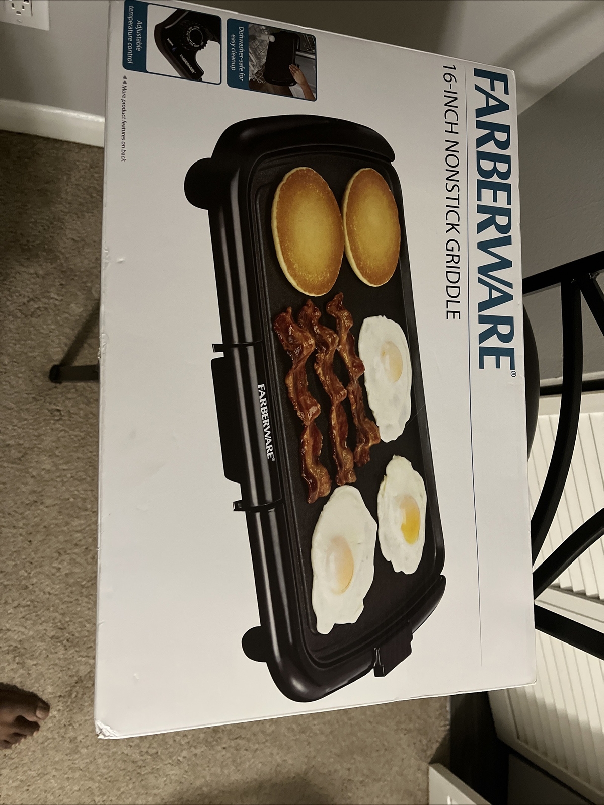 Farberware 16 inch Electric Nonstick Electric Griddle with Drip Tray eBay