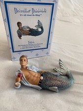 Retired December Diamonds Merman Trition Hanging Ornament 2013 Editn Triton RARE