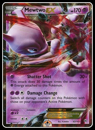 Mewtwo EX - 62/162 - Ultra Rare -(x1)- XY Breakthrough - NM-Mint!!!