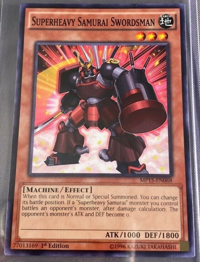 Yugioh! Superheavy Samurai Swordsman - MP15-EN068 - Common - 1st