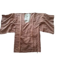 Vtg Japanese kimono Top Silk Kimono Sleeve Neutral Rose Pink