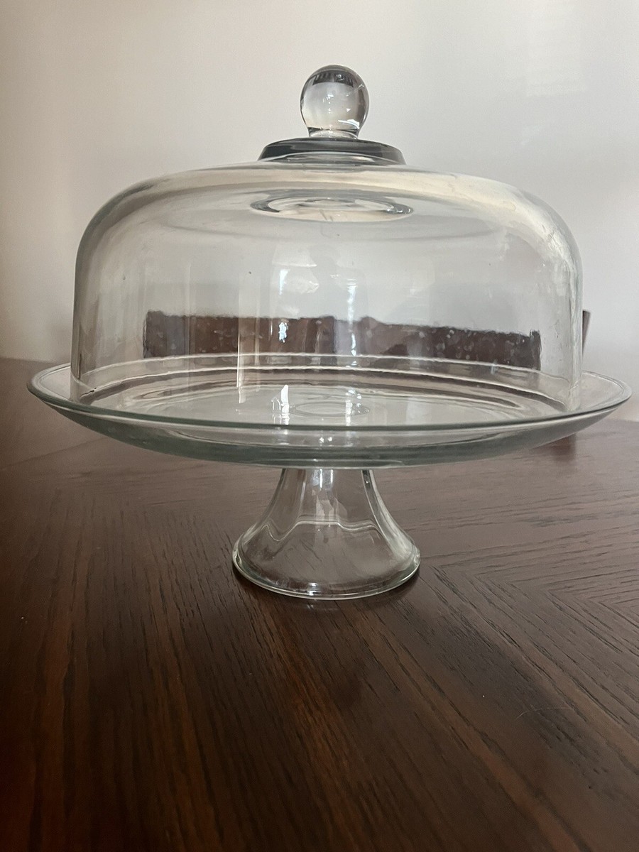Anchor Hocking Presence Glass Cake Stand Punch Bowl Plate 13