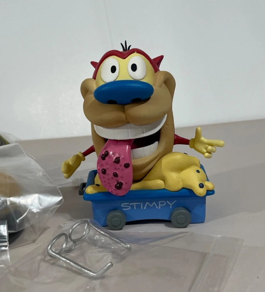 Ren & Stimpy Cartoon & TV Character Action Figures with Vintage