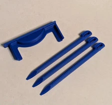 Blue Nintendo DS Lite Slot 2 Dust Cover 3d Printed Replacement Part & Stylus Set