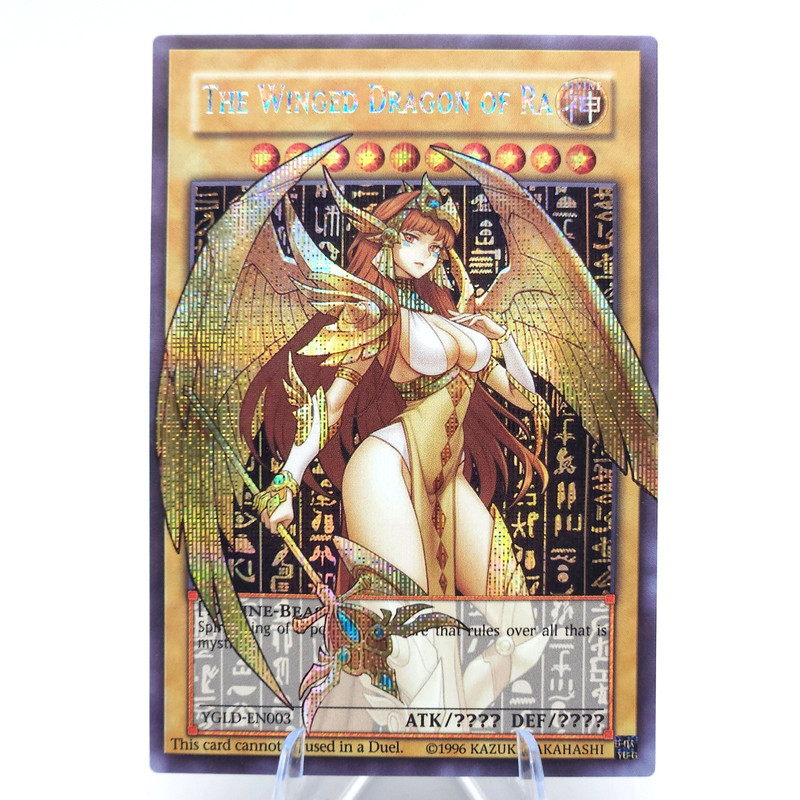 The Winged Dragon of Ra Custom Art Secret Rare Holo Overframe YuGiOh
