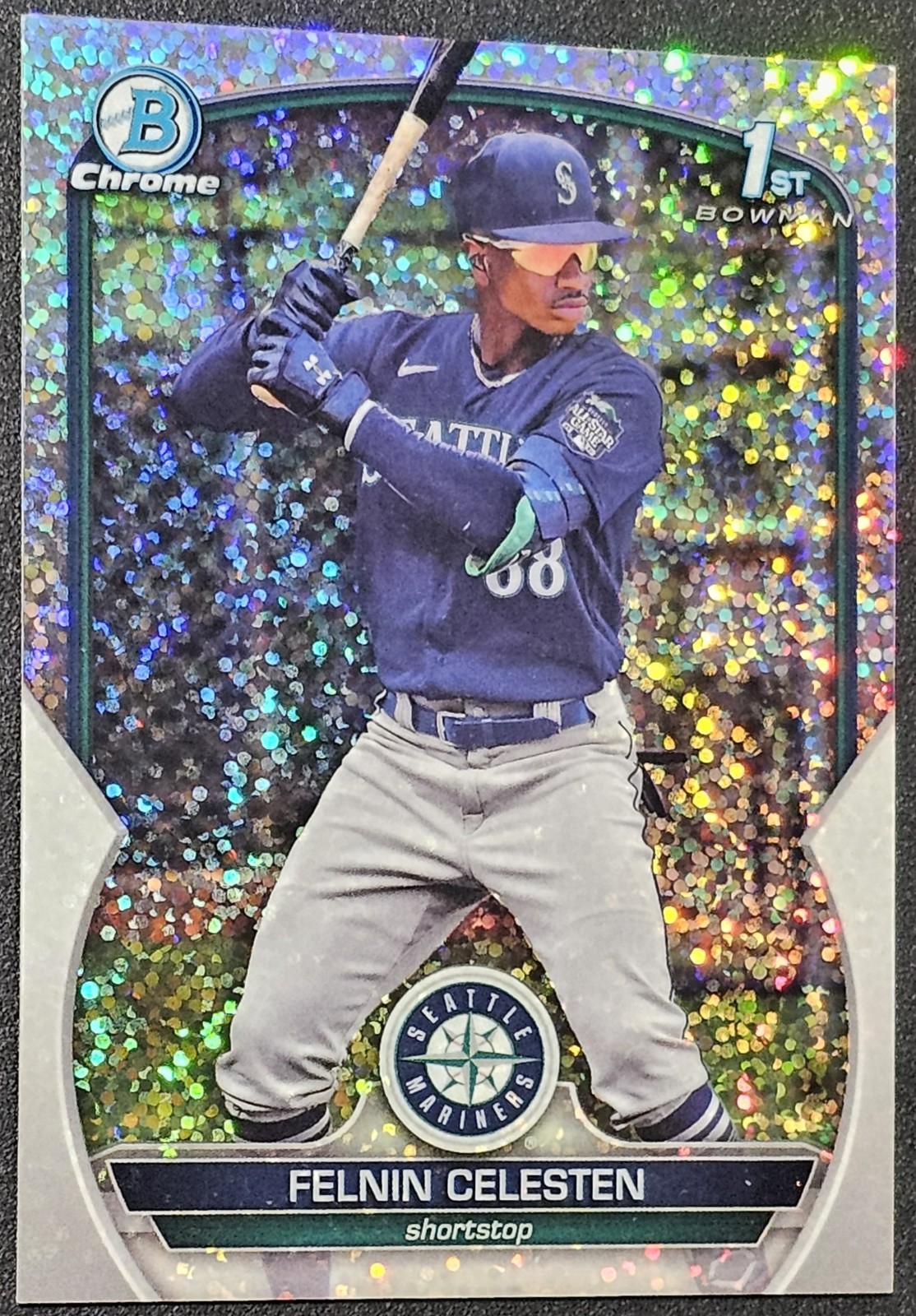 2023 Bowman Chrome Felnin Celesten Speckle Refractor Bowman 1st /299 - #BCP-156