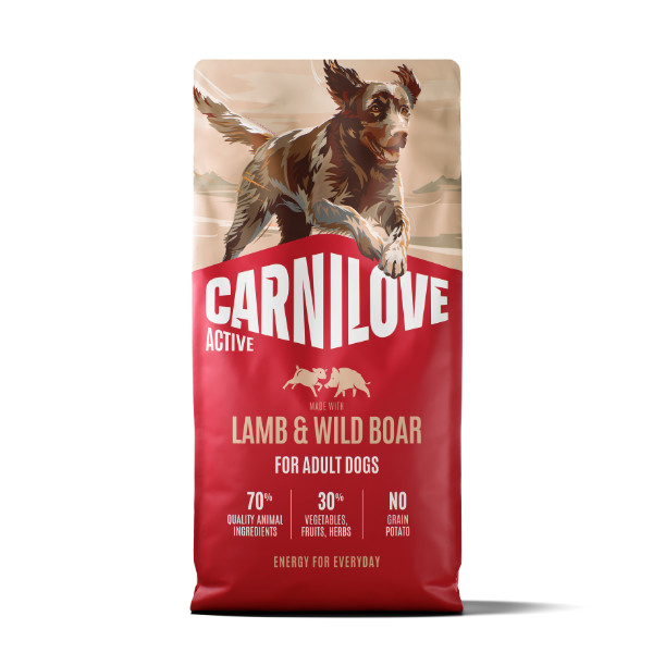 Carnilove Active Lamb & Wild Boar Dog Food for Adult Dogs 12kg