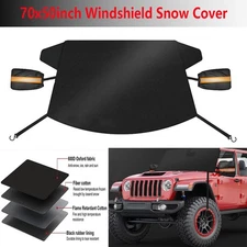 For Jeep Car Windshield Cover For Ice and Snow w/ Side Mirror Cover Heavy Duty
