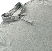 Vuori Mens Strato Tech Polo Shirt Short Sleeve Size L Heather Light Green