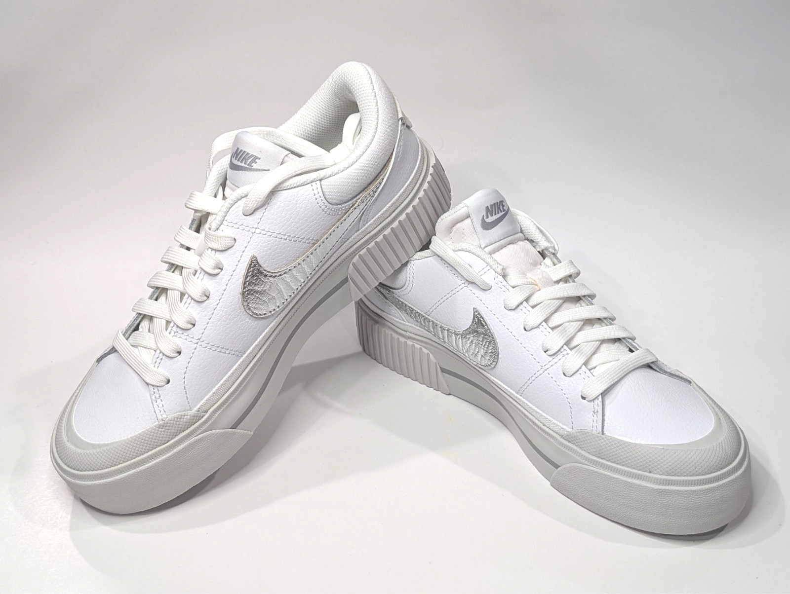 Nike Court Legacy Lift White/Silver Women's Platform Sneaker