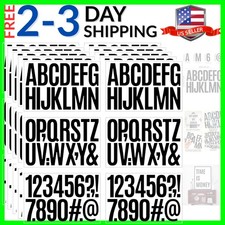 480 Pcs Waterproof 3" Vinyl Alphabet  Number Stickers - Self-Adhesive for Ma...
