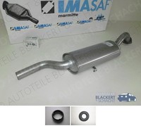 Imasaf ESD Auspuff Endtopf + Anbauteile für Audi 200 2.1 5 T (43) 1979-1982